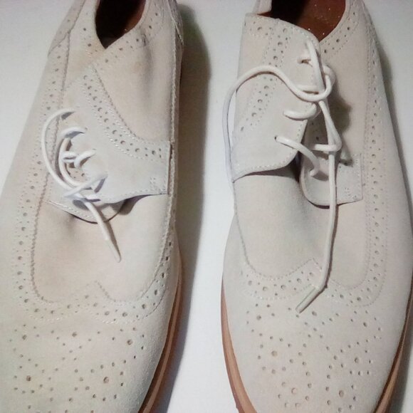 Stacy Adams Cream Leather Shoes main image 6